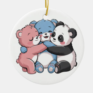 Décoration En Céramique Nounours mignons avec Panda