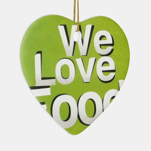 Décoration En Céramique Nous aimons la nourriture (Droite)