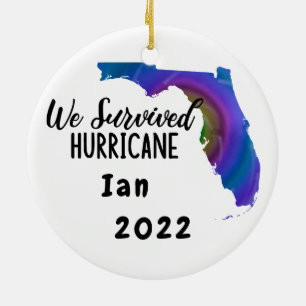 Décoration En Céramique Nous Avons Survécu ! Ouragan Ian Florida 2022