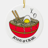 Décoration En Céramique Nous étions Ramen | Funny Christmas Pun (Devant)