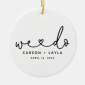 Décoration En Céramique Nous faisons Mariage personnalisé (Devant)