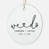 Décoration En Céramique Nous faisons Mariage personnalisé (Gauche)