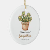 Décoration En Céramique Nous nous attendons à Noël Faire-part bébé (Droite)