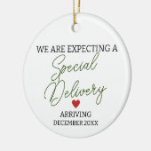 Décoration En Céramique Nous nous attendons à une grossesse à accouchement (Gauche)