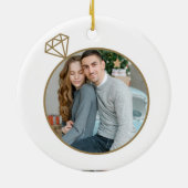Décoration En Céramique Nous sommes engagés Premier Noël Engagé Photo (Dos)