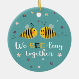 Décoration En Céramique Nous sommes ensemble avec les abeilles & une image