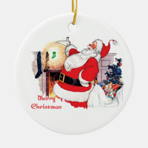 Décoration En Céramique Nouveau bébé Père Noël faire-part