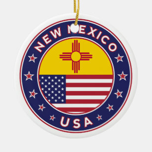 Décoration En Céramique Nouveau-Mexique, Nouveau-Mexique autocollant, étui