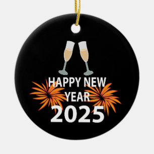 Décoration En Céramique Nouvel An 2025 Bonne année