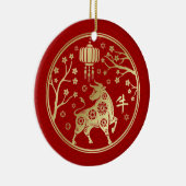 Décoration En Céramique Nouvel An chinois de l'Ox 2021 (Droite)