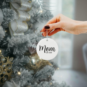 Décoration En Céramique Nouvelle Maman Cadeau Fête des Mères Établie