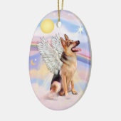 Décoration En Céramique Nuages - Angel berger allemand (tri) (Gauche)