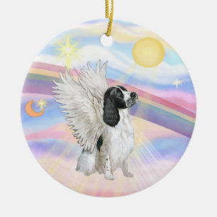 Décoration En Céramique Nuages - Anglais Springer Spaniel