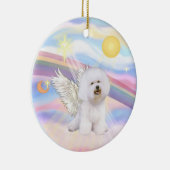 Décoration En Céramique Nuages - Bichon Frise Angel (Droite)