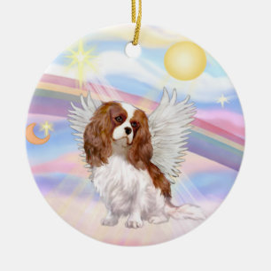 Décoration En Céramique Nuages - Cavalier King Charles (blenheim)