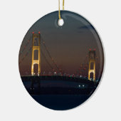 Décoration En Céramique Nuit Au Pont Mackinac (Gauche)