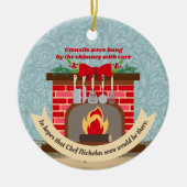 Décoration En Céramique Nuit avant Noël Chef Nicholas foodie (Devant)