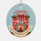 Décoration En Céramique Nuit avant Noël Chef Nicholas foodie (Gauche)