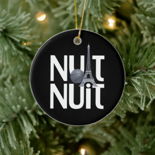 Décoration En Céramique Nuit Nuit Nuit de basket-ball Tour de Paris mot fr