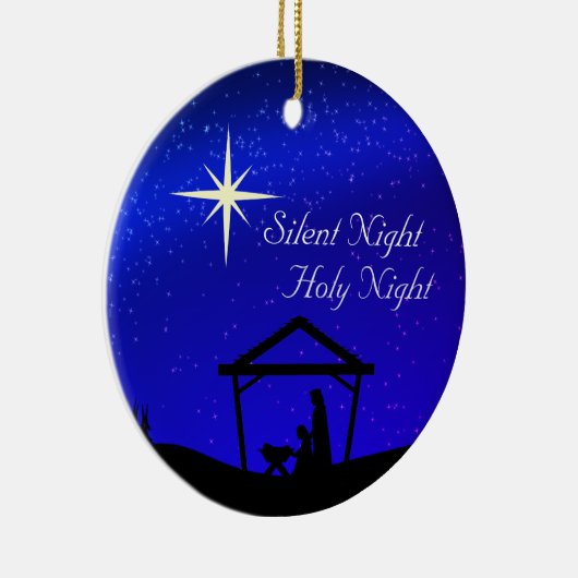 Décoration En Céramique Nuit Silencieuse, Nativité Sainte Noël (Droite)