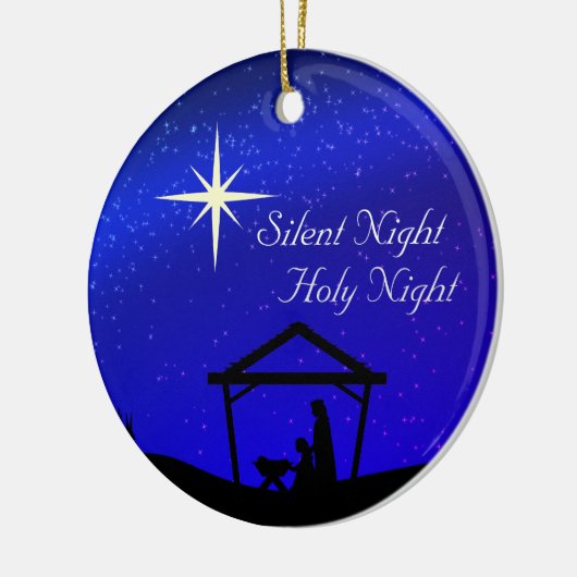 Décoration En Céramique Nuit Silencieuse, Nativité Sainte Noël (Gauche)