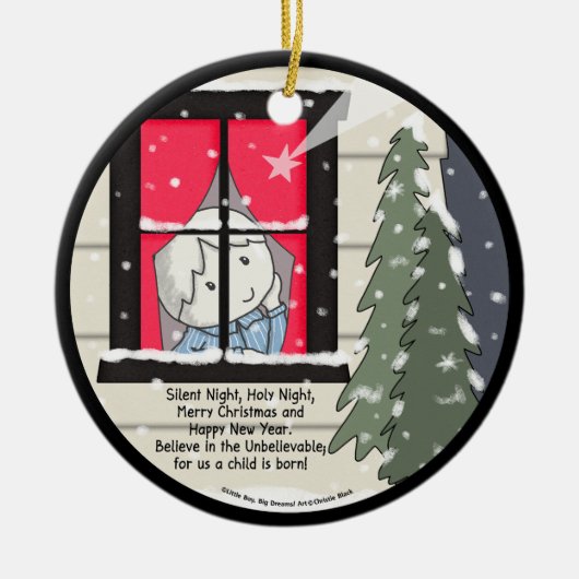 Décoration En Céramique Nuit silencieuse, Nuit Sainte (Devant)