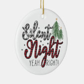 Décoration En Céramique Nuit Silencieuse Oui Bon Noël (Droite)