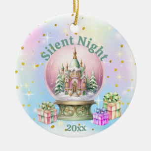 Décoration En Céramique Nuit silencieuse - Vintage Sleigh & Snowman