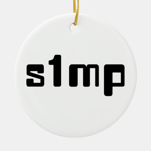 Décoration En Céramique Numéro Un Simp (Devant)
