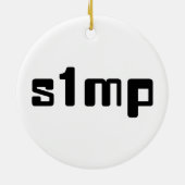 Décoration En Céramique Numéro Un Simp (Dos)