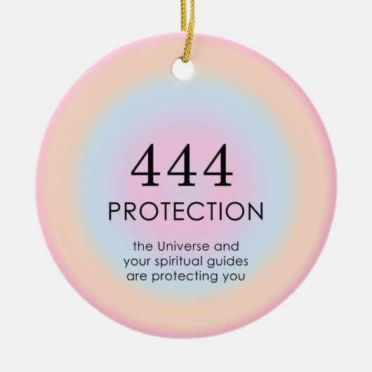 Décoration En Céramique Numérologie moderne des anges Aura 444 (Devant)