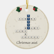 Nurse Crossword Puzzle Personalized Year