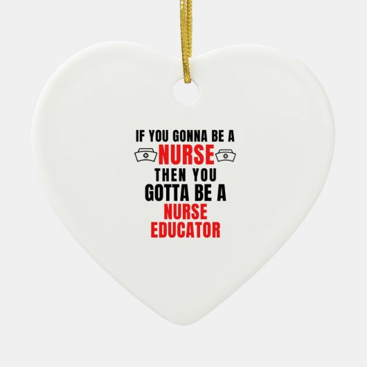 DÉCORATION EN CÉRAMIQUE NURSE EDUCATOR (Devant)