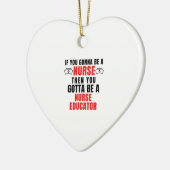 DÉCORATION EN CÉRAMIQUE NURSE EDUCATOR (Gauche)