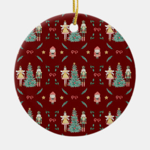 Décoration En Céramique Nutcracker Ballerina cadeaux de Noël