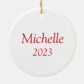 Décoration En Céramique Nutcracker Ballerina Mouse King Personnalisé (Dos)