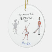 Décoration En Céramique Nutcracker Keepsaké Ornament (personnalisé) (Gauche)