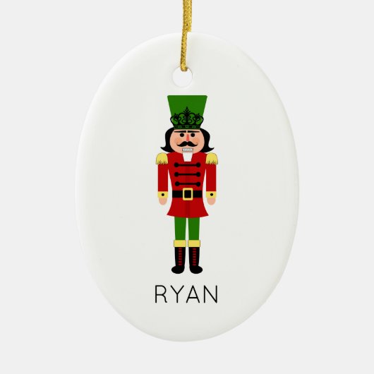 Décoration En Céramique Nutcracker Noël NOM DE FÊTE Classique (Devant)