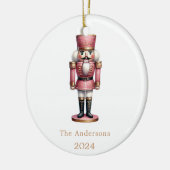 Décoration En Céramique Nutcracker rose blanc (Gauche)