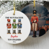 Décoration En Céramique Nutcracker Toy Soldier Custom Name & Photo