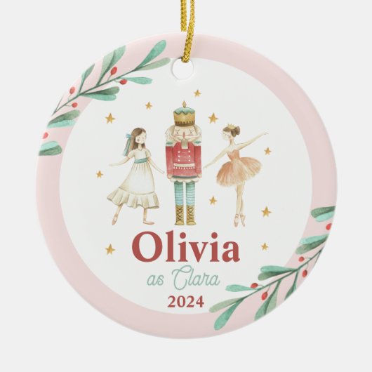 Décoration En Céramique Nutcracker Winter Ballet Noël (Devant)