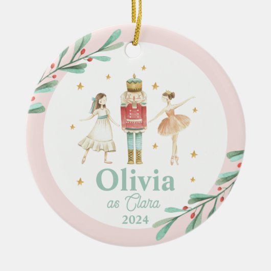 Décoration En Céramique Nutcracker Winter Ballet Noël (Devant)