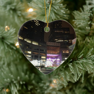 Décoration En Céramique NYC Columbus Circle Christmas Lights Photographie