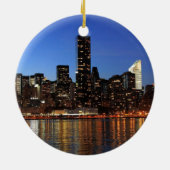 Décoration En Céramique NYC New York City Manhattan Nuit (Dos)