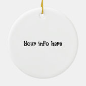 Décoration En Céramique NYC Patinage sur glace (Dos)