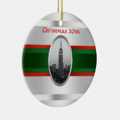 Décoration En Céramique NYC Skyline : Empire State Building Xmas #4W (Droite)