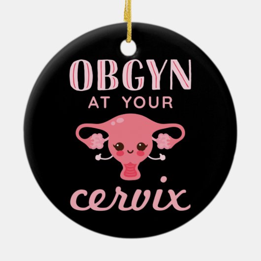 Décoration En Céramique OBGYN à votre Cervix (Dos)