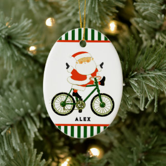 Décoration En Céramique Objet de collection Noël pour cycliste