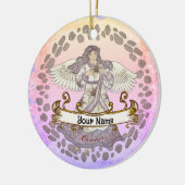 Décoration En Céramique Octobre Anniversaire Ange anniversaire sur mesure  (Gauche)