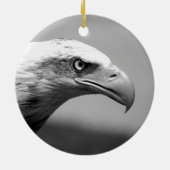 Décoration En Céramique Oeil d'aigle noir et blanc (Dos)